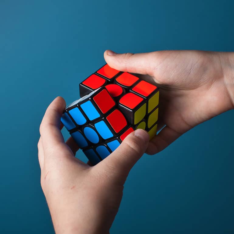 Producing interactive stories: How to solve the Rubik’s cube