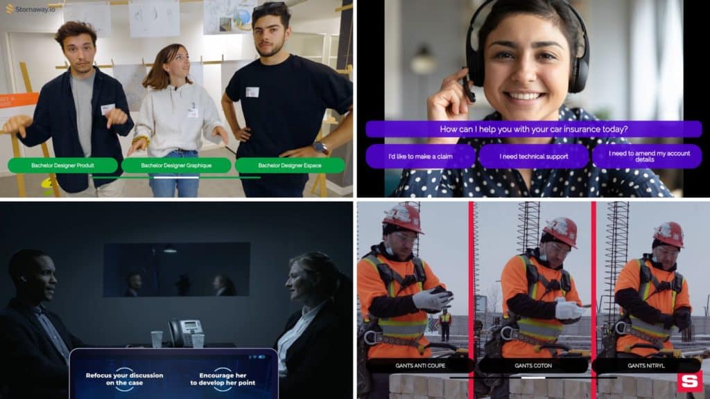 Scenario-based learning and training with interactive video