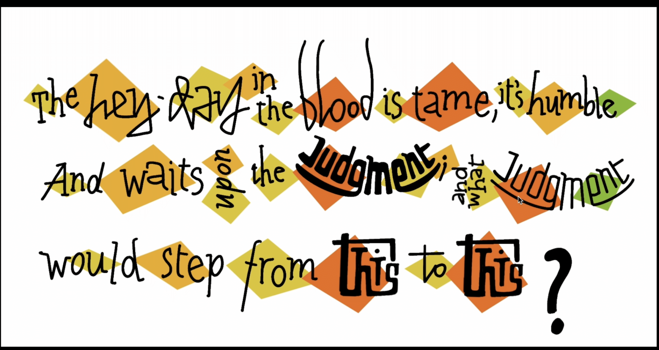 Screengrab from "Illuminated Text" gameplat