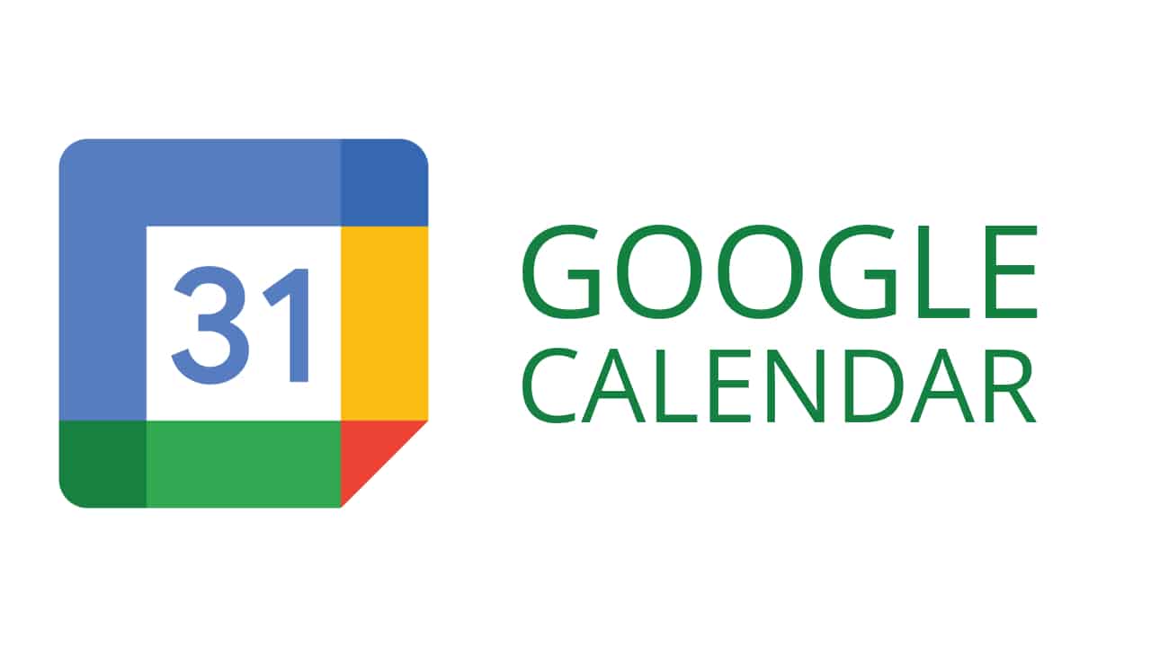 Google calendar logo - a box with "31" in the middle. the sides of the box are blue (l&t), yellow (r), red (corner), Green (b)