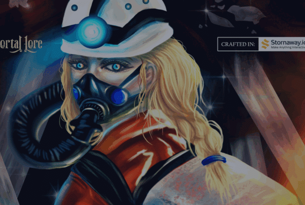 a still image from an interactive video - the menu screen from Portal Lore: Naica Caves