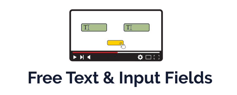 click to learn about adding Free text & input fields to your projects